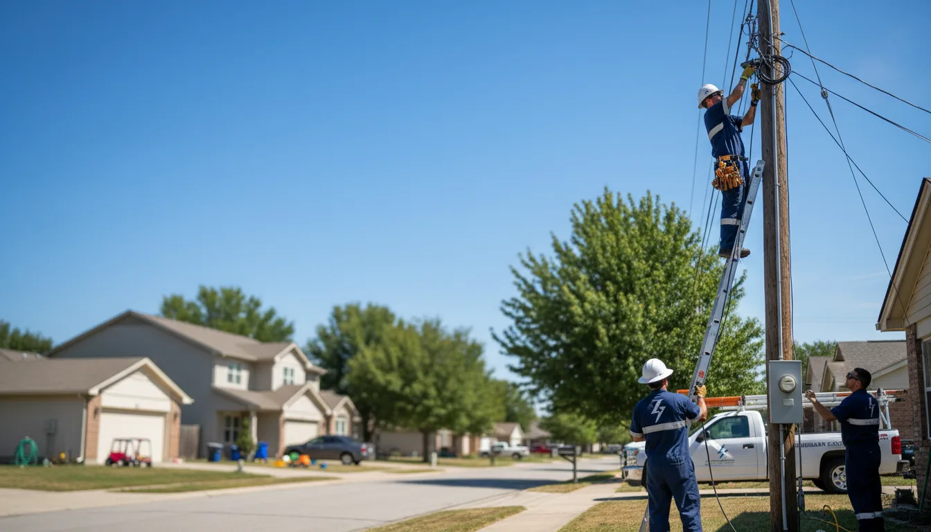 Residential electrician providing installation services in Philipp, MS